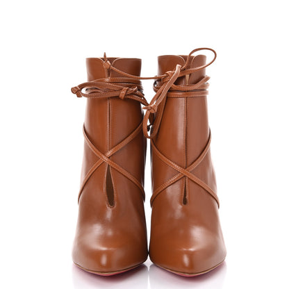 Christian Louboutin Shiny Nappa S.I.T. Rain 100 Ankle Boots 41 Brown 2 of 15