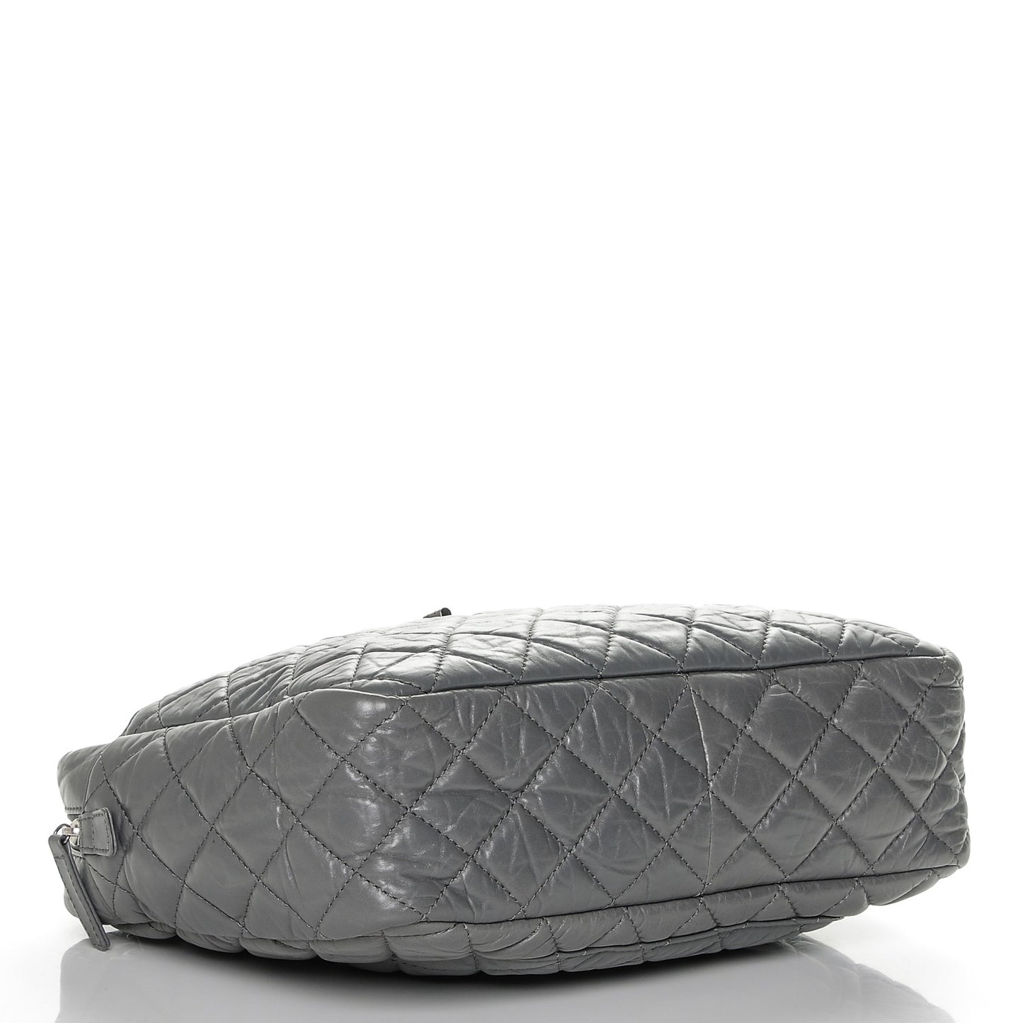 Aged Calfskin Quilted Large Reissue Camera Case Grey