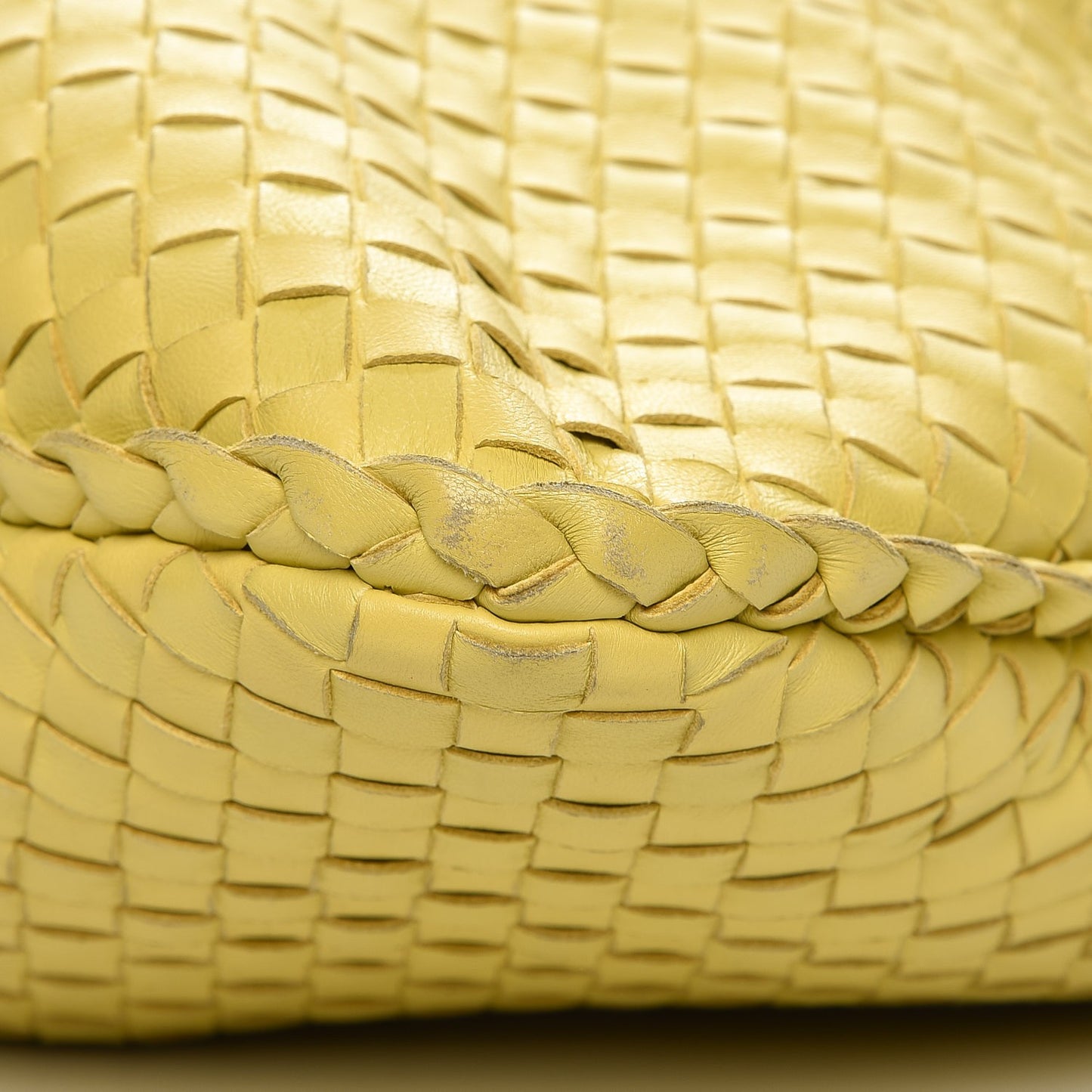 Nappa Intrecciato Maxi Veneta Hobo Yellow