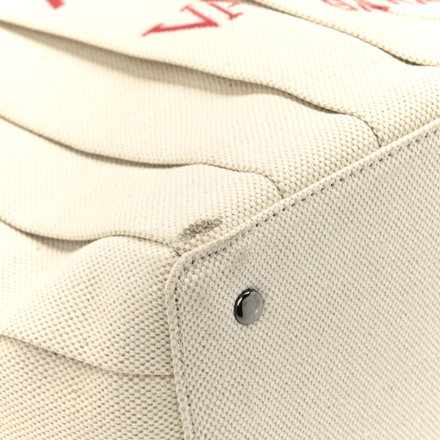 Valentino Garavani Canvas Atelier 05 Plisse Edition Medium Tote Bag Naturale 12 of 14