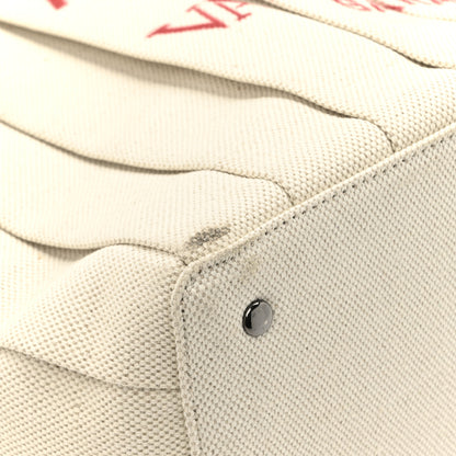 Valentino Garavani Canvas Atelier 05 Plisse Edition Medium Tote Bag Naturale 12 of 14