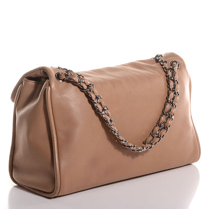 Chanel Lambskin Quilted Mademoiselle Jumbo Flap Beige 3 of 7