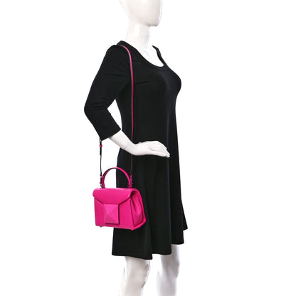 Valentino Garavani Nappa Tonal Monochrome Mini One Stud Top Handle Bag Pink PP 2 of 8