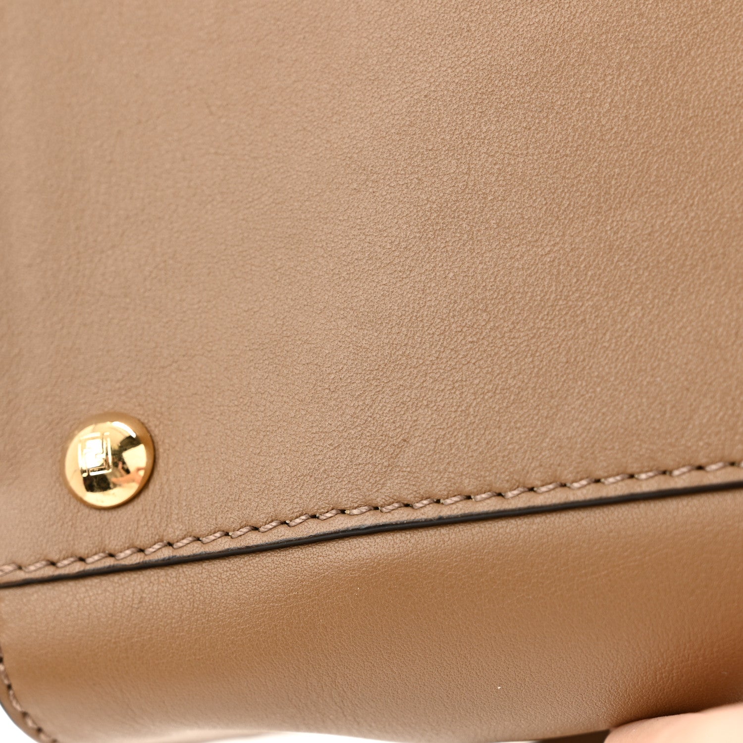 Fendi Vitello Seta Century Medium Peekaboo Mandorlo 10 of 11