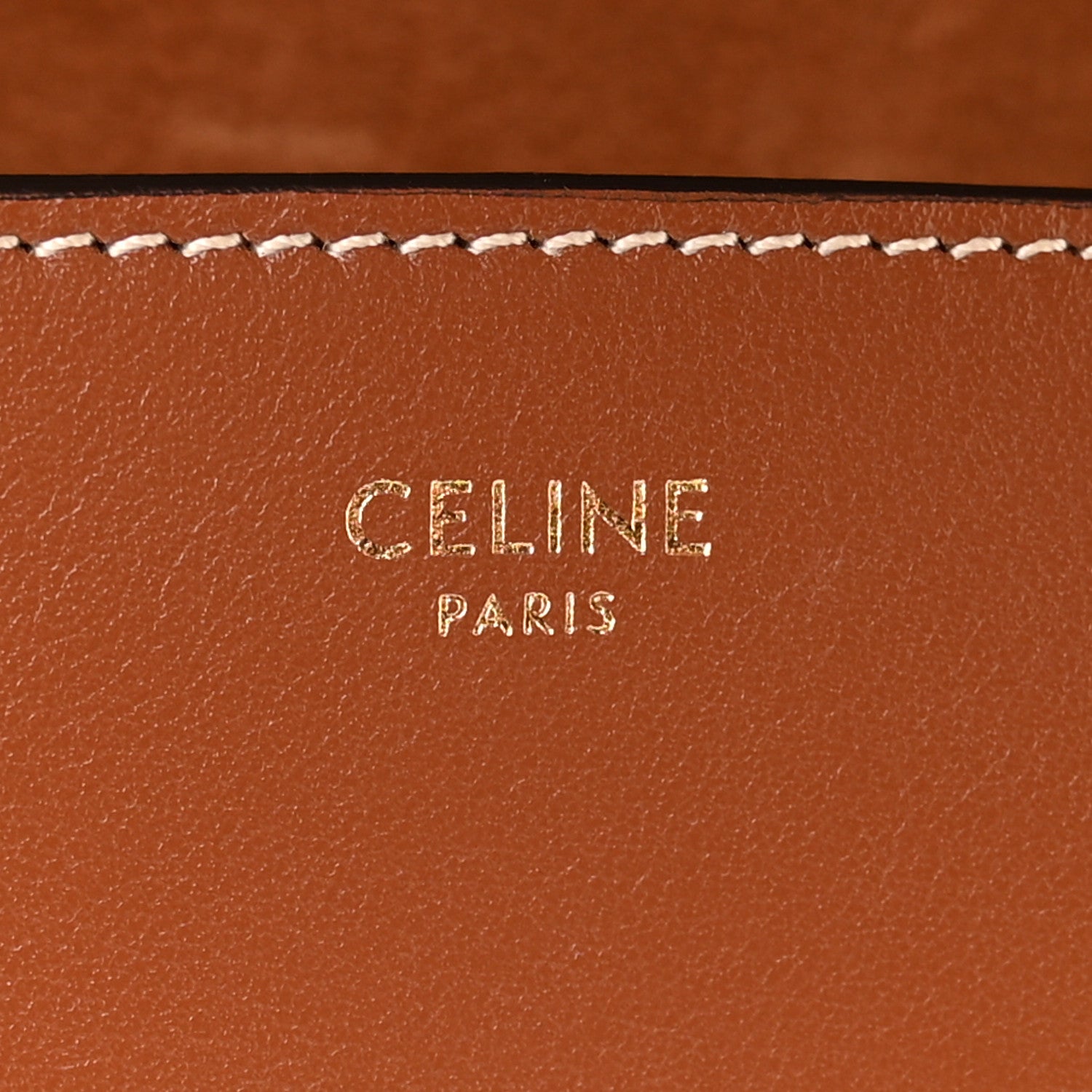 Celine Smooth Calfskin Cuir Triomphe Folco Crossbody Bag Tan 6 of 10