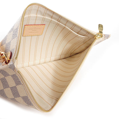 Louis Vuitton Damier Azur Neverfull MM GM Pochette 5 of 7