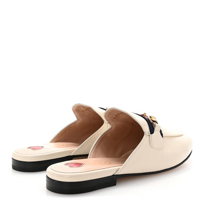 Gucci Malaga Kid Web Womens Princetown Slippers 35.5 Mystic White 5 of 10