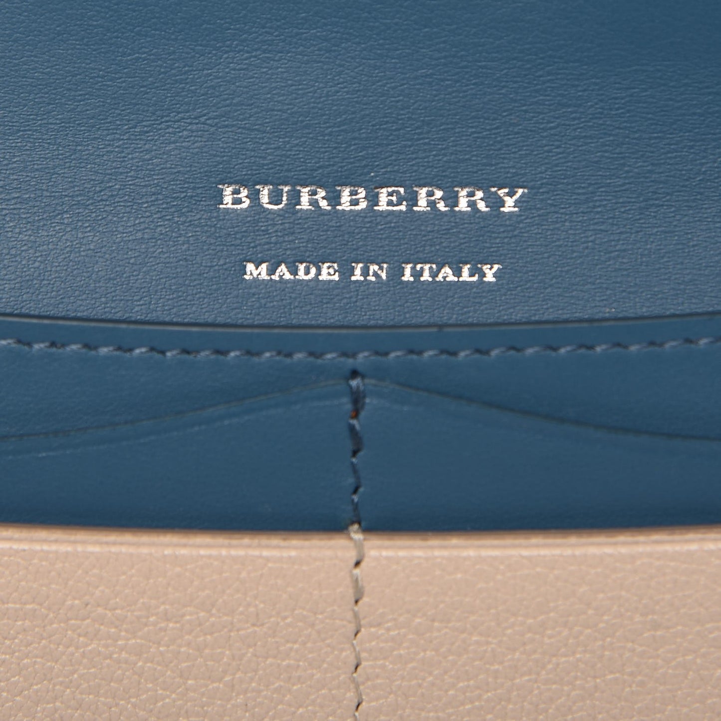 Grainy Calfskin D-Ring Continental Wallet Stone