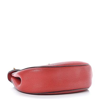 Chloe Grained Lambskin Mini Drew Shoulder Bag Plaid Red 4 of 19