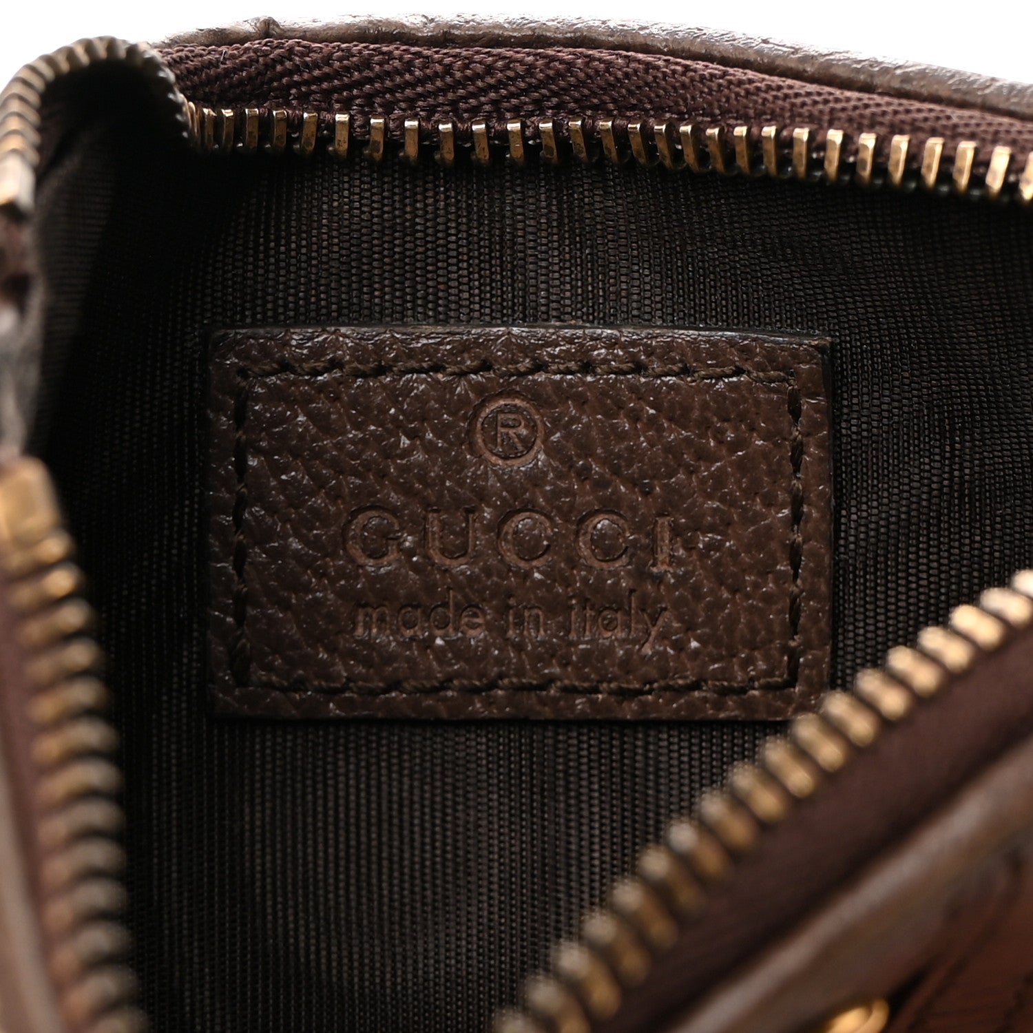 Gucci GG Supreme Monogram Web Ophidia Coin Case Brown 6 of 7