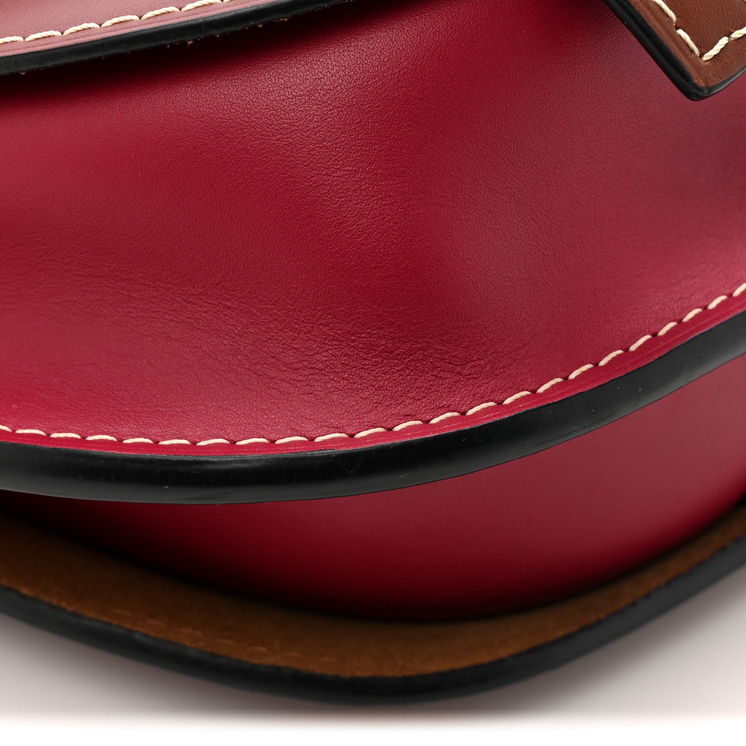 Loewe Calfskin Small Gate Crossbody Bag Garnet Pomodoro 12 of 14