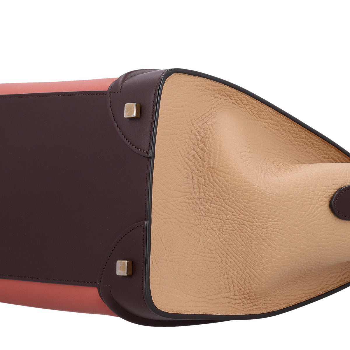 Celine Smooth Calfskin Bullhide Tri-Color Luggage Terracotta 9 of 12