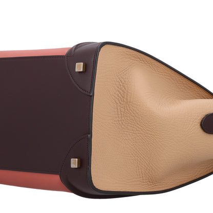 Celine Smooth Calfskin Bullhide Tri-Color Luggage Terracotta 9 of 12