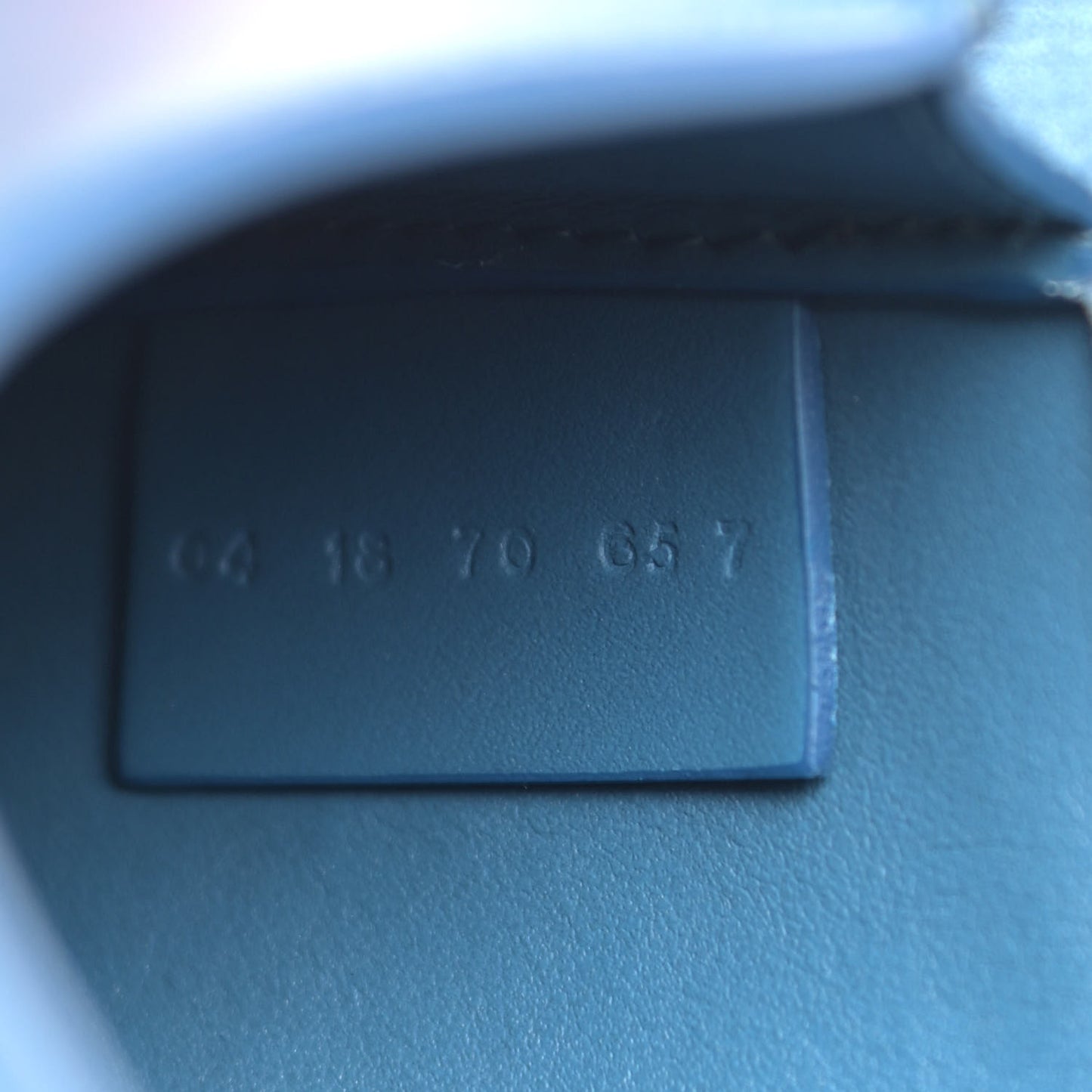 Calfskin Small Tess Bag Vinyl Blue