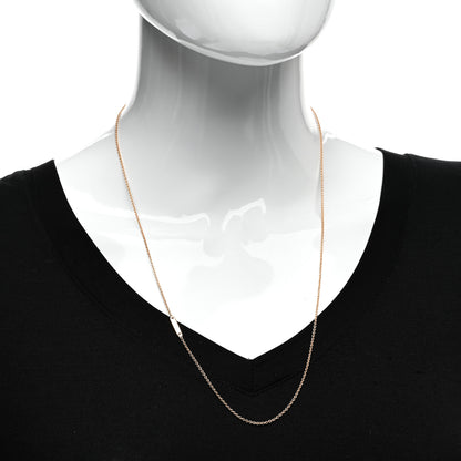 Tiffany 18K Rose Gold Bar Pendant Necklace 2 of 4