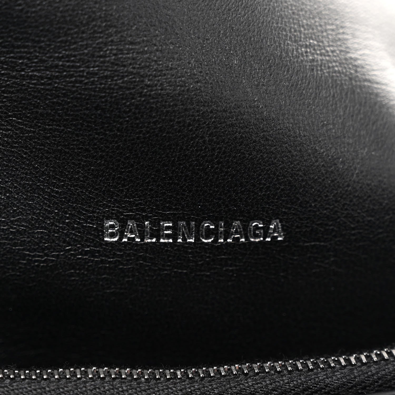 Balenciaga Crushed Calfskin Quilted Matte Black Hardware Large Crush Chain Bag Black 6 of 9