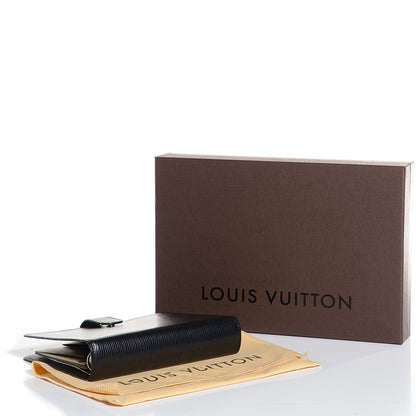 Louis Vuitton Epi Medium Ring Agenda Cover Black 4 of 7