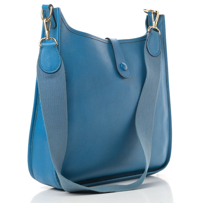 Hermes Epsom Evelyne PM Bleu France 3 of 15
