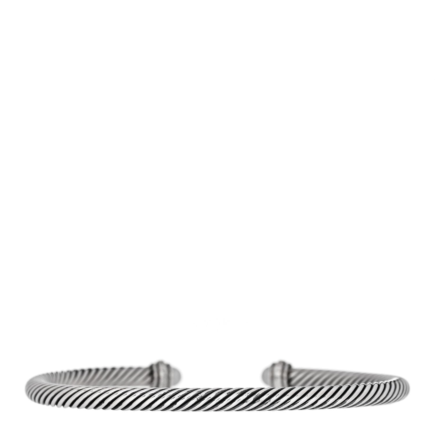David Yurman Sterling Silver Diamond Cultured Pearl 4mm Cable Classics Bracelet 2 of 5