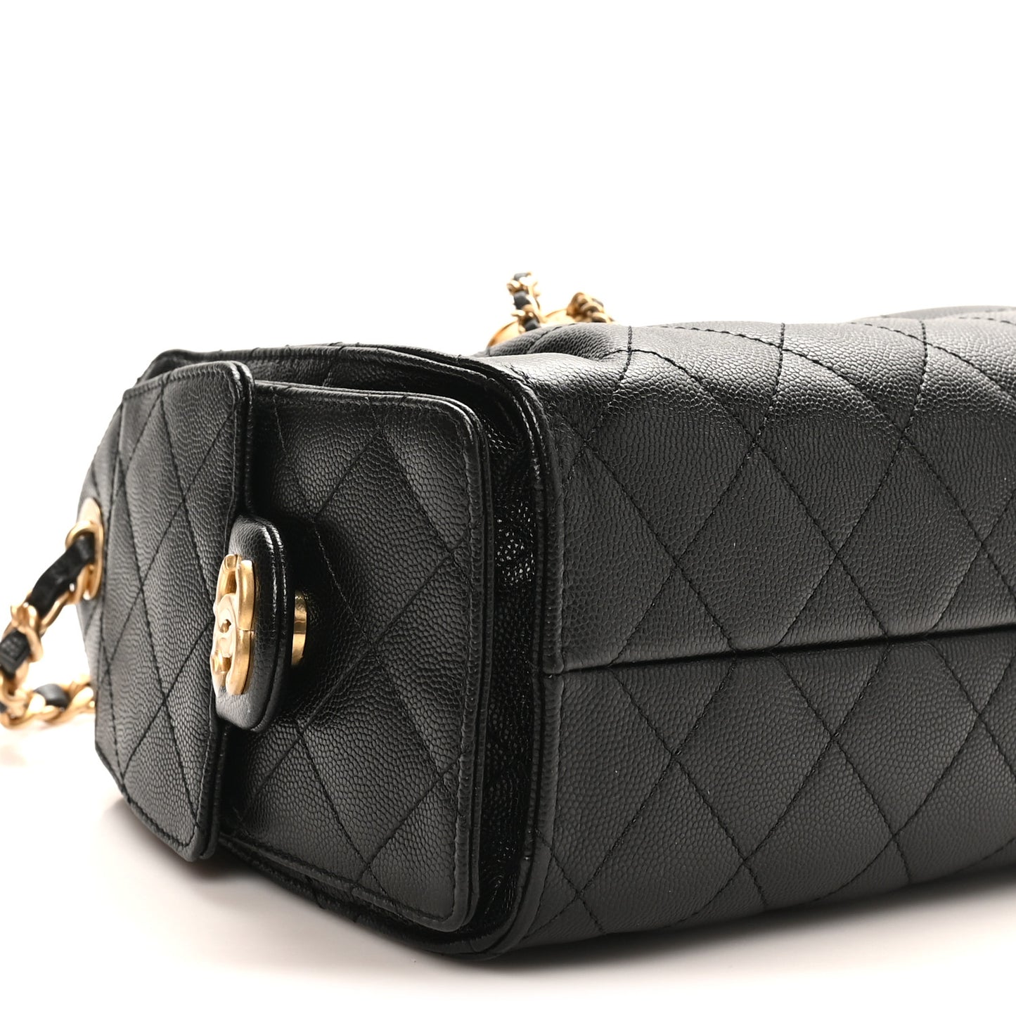 Caviar Quilted Mini Chanel 25 Handbag Black
