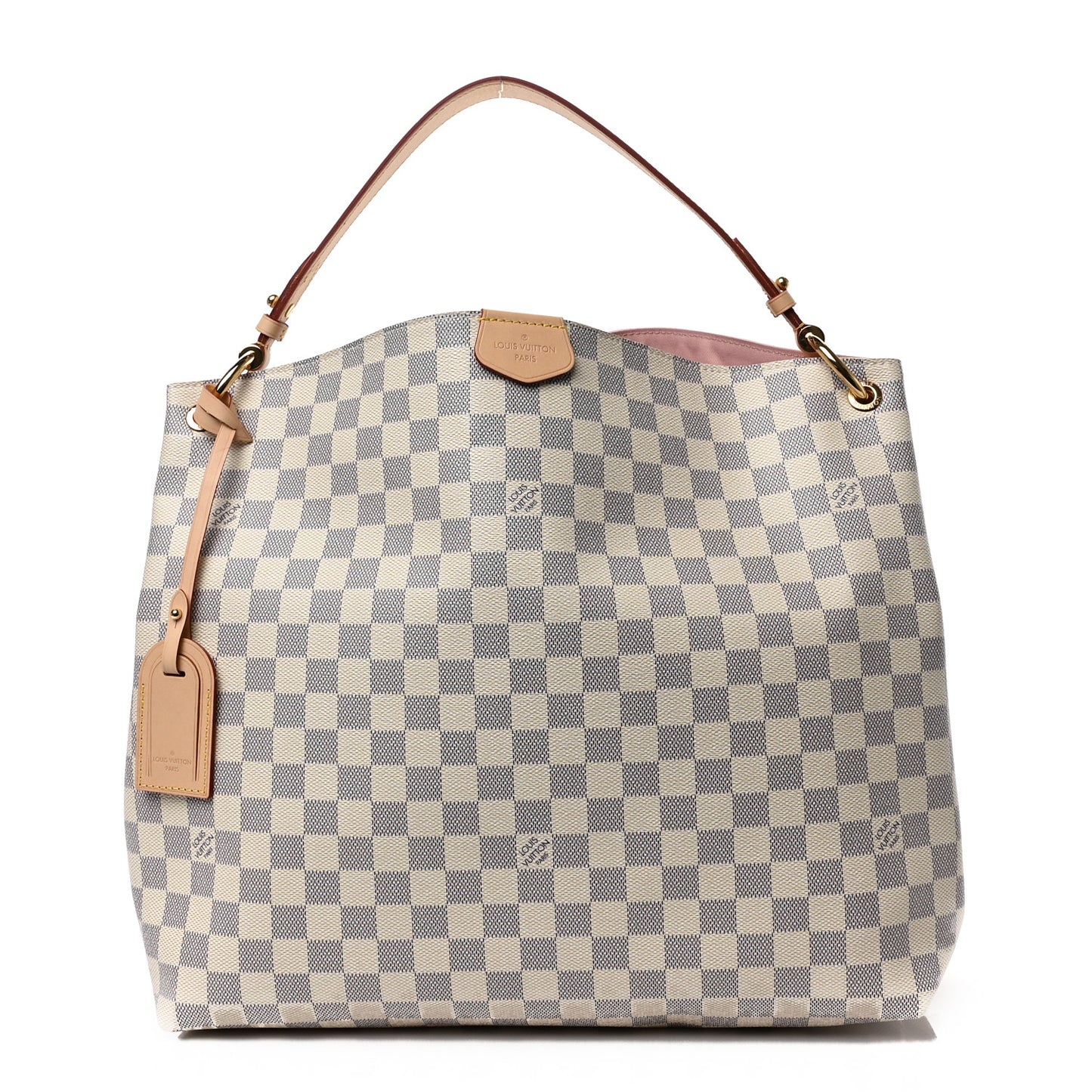 Damier Azur Graceful MM Rose Ballerine