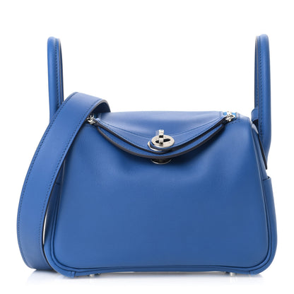 Hermes Swift Verso Mini Lindy 20 Bleu France Bleu Saphir 1 of 9