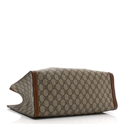 Gucci GG Supreme Monogram Medium Padlock Tote Beige Cuir 4 of 11