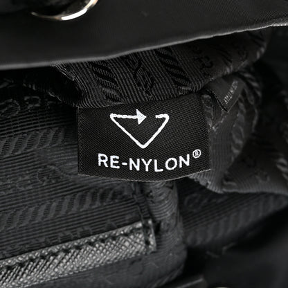 Prada Tessuto Nylon Saffiano Medium Backpack Black 8 of 12