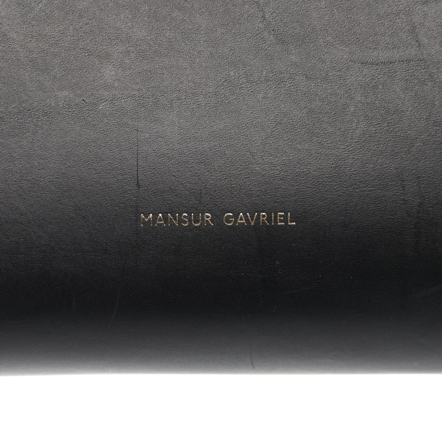 Mansur Gavriel Vegetable Tanned Calfskin Bucket Bag Black Flamma 7 of 15
