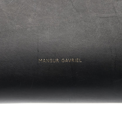 Mansur Gavriel Vegetable Tanned Calfskin Bucket Bag Black Flamma 7 of 15