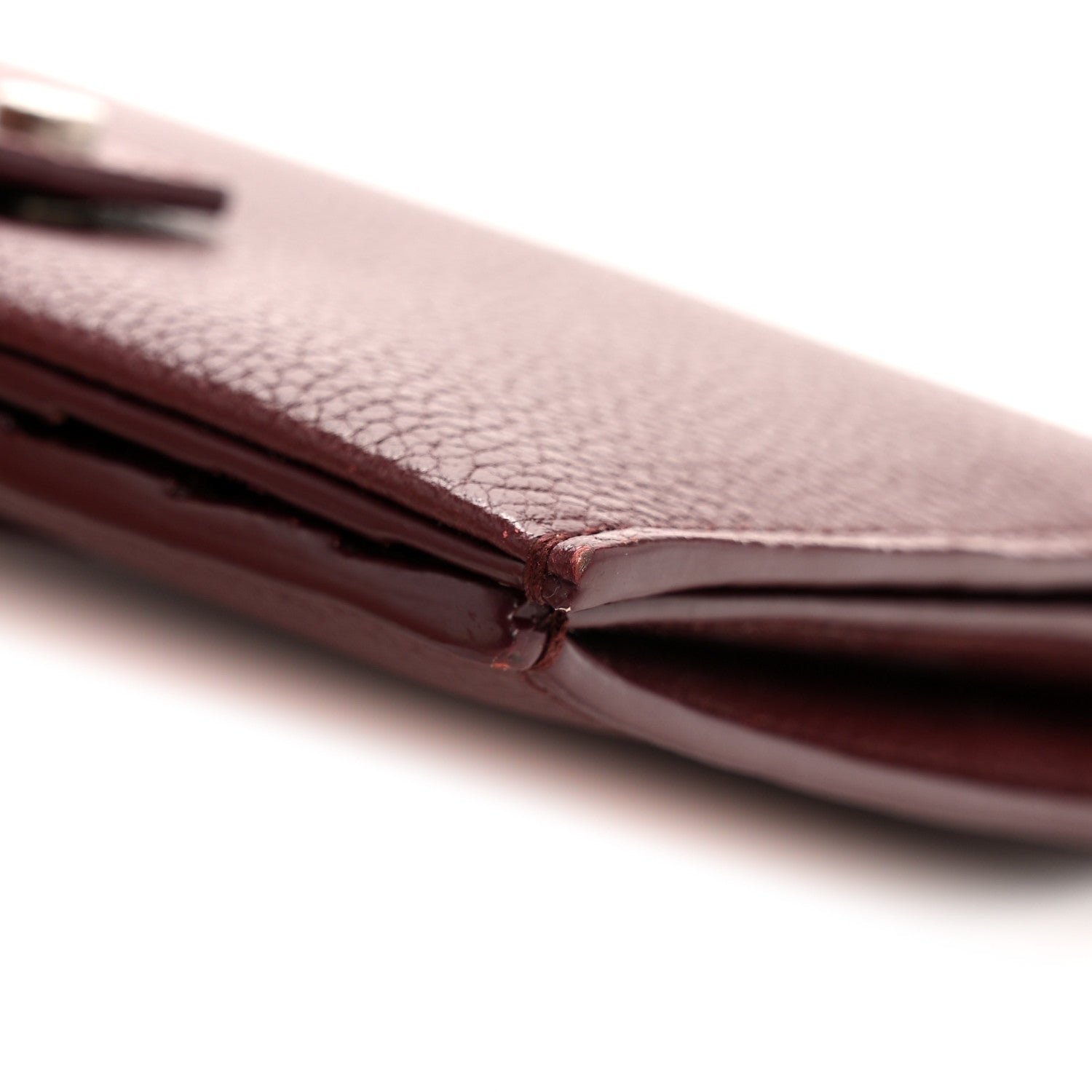 Saint Laurent Grained Calfskin Sac De Jour Compact Wallet Rouge Legion 11 of 12