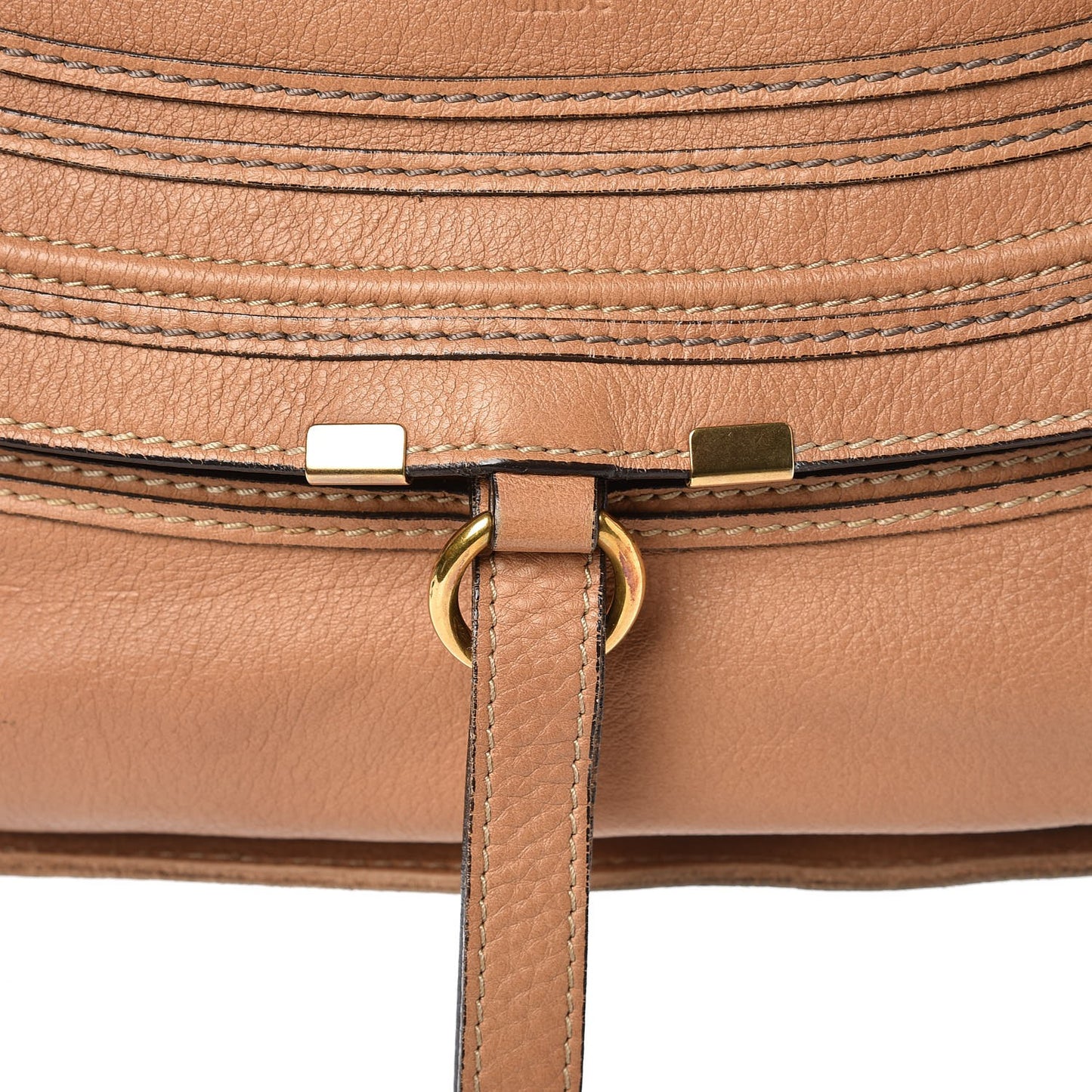 Calfskin Large Marcie Hobo Wood
