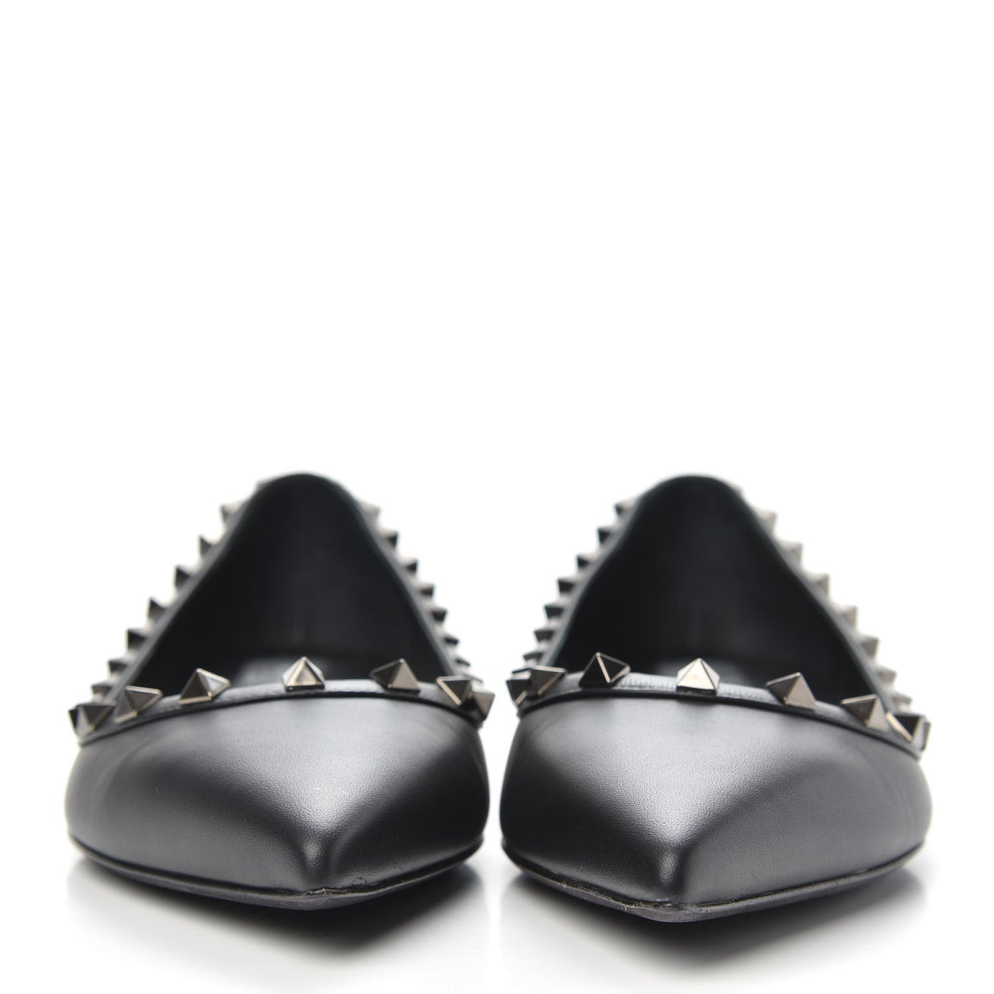 Nappa Rockstud Ballerina Flats 39 Black