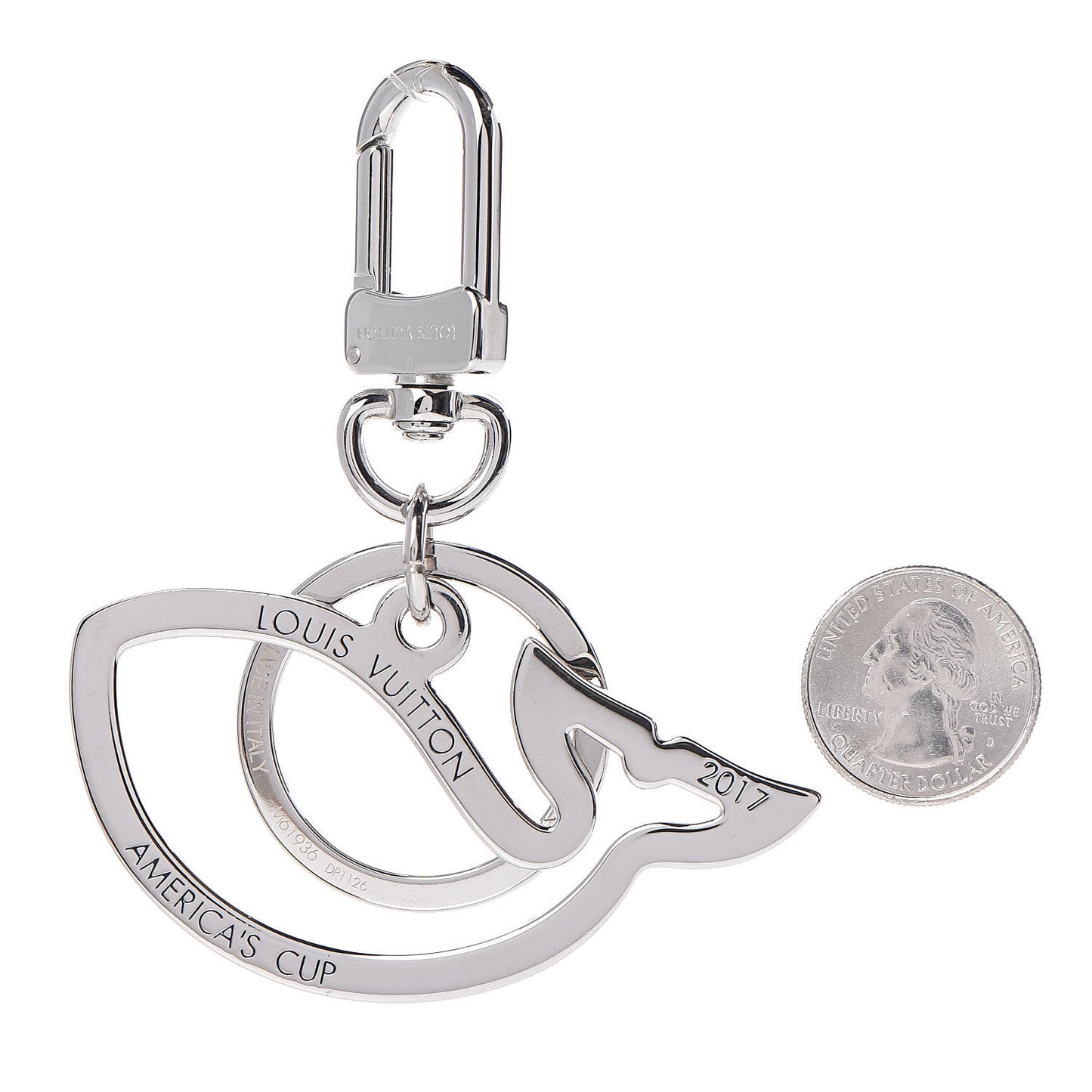 Americas Cup Tropicoral Whale Bag Charm Key Holder