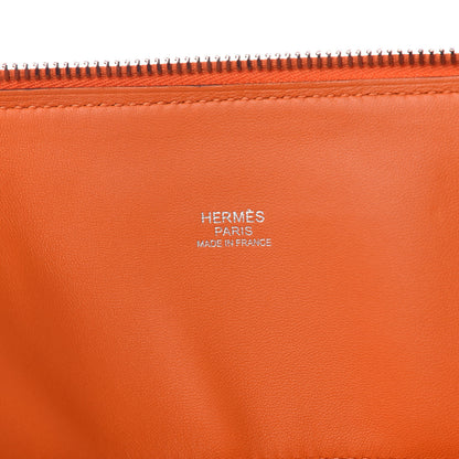 Hermes Taurillon Clemence Bolide 31 Orange 6 of 10