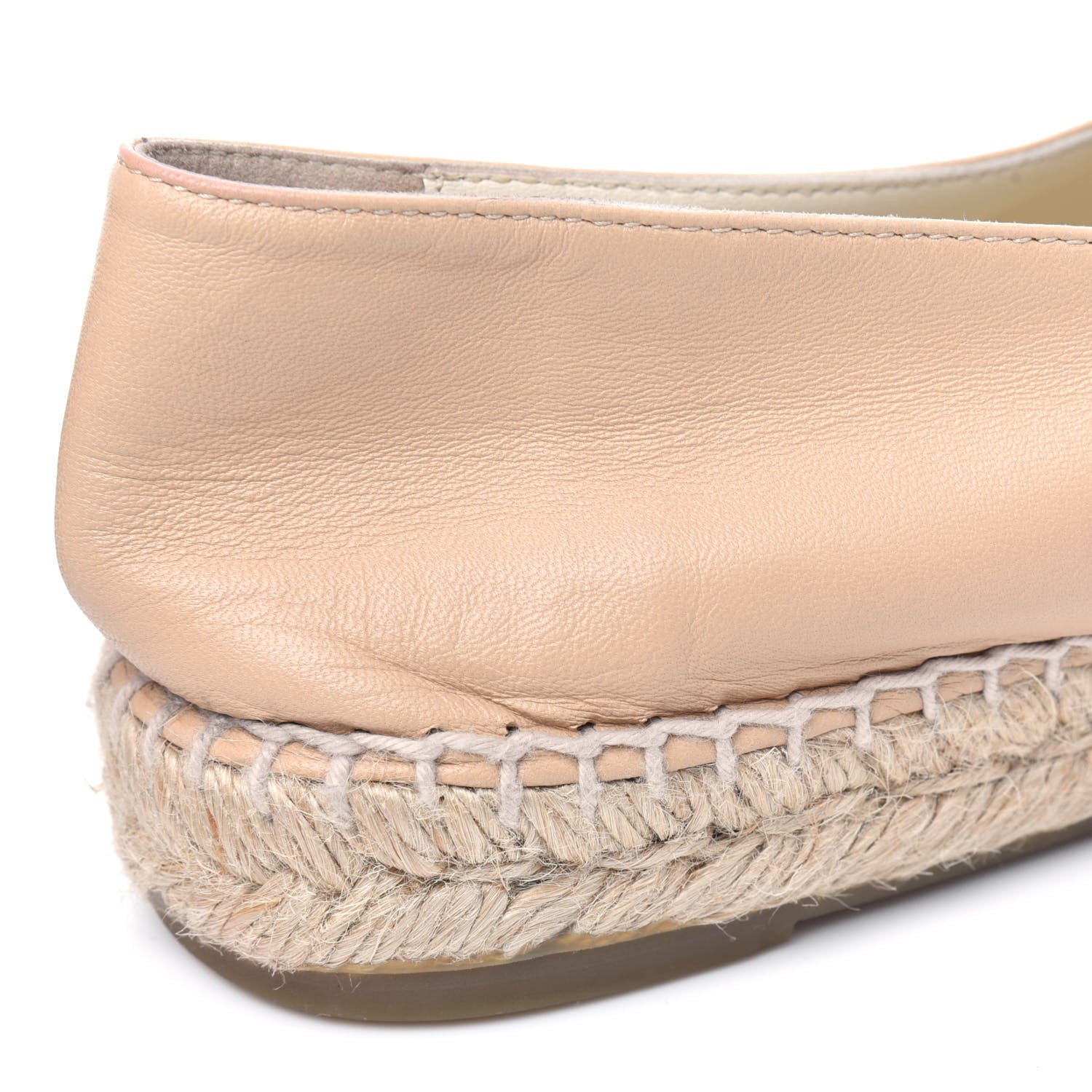 Chanel Lambskin CC Espadrilles 39 Beige Black 14 of 15
