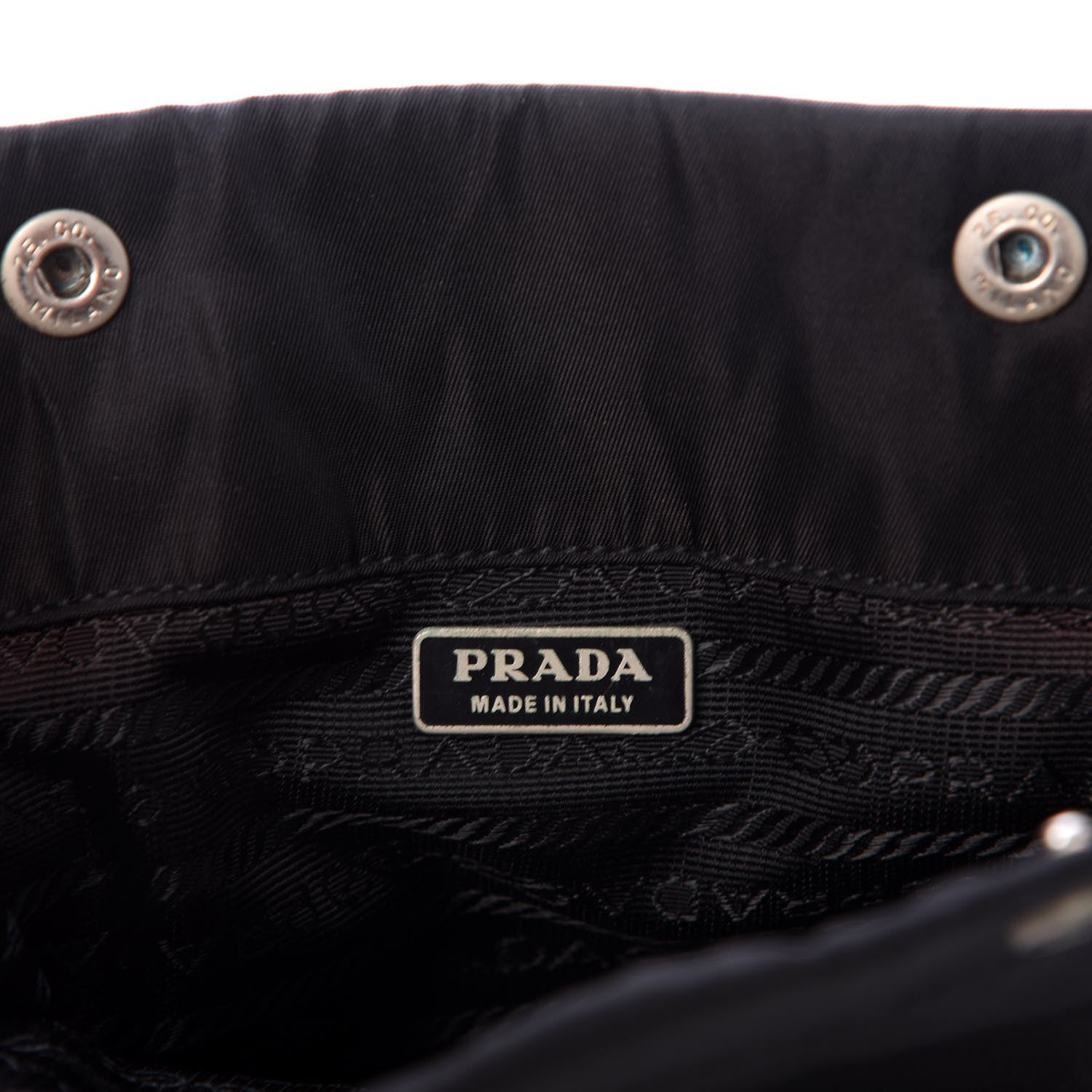 Prada Nylon Vela Cosmetic Pouch Black 6 of 9