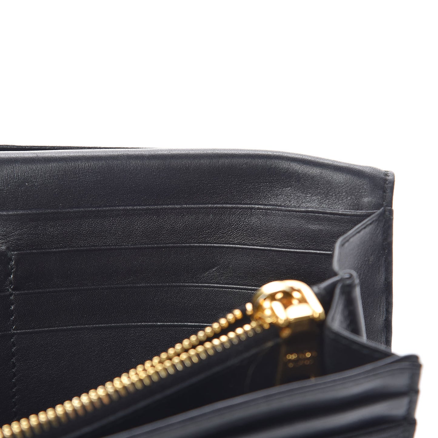 Tessuto Nylon Pietre Jeweled Flap Wallet Black