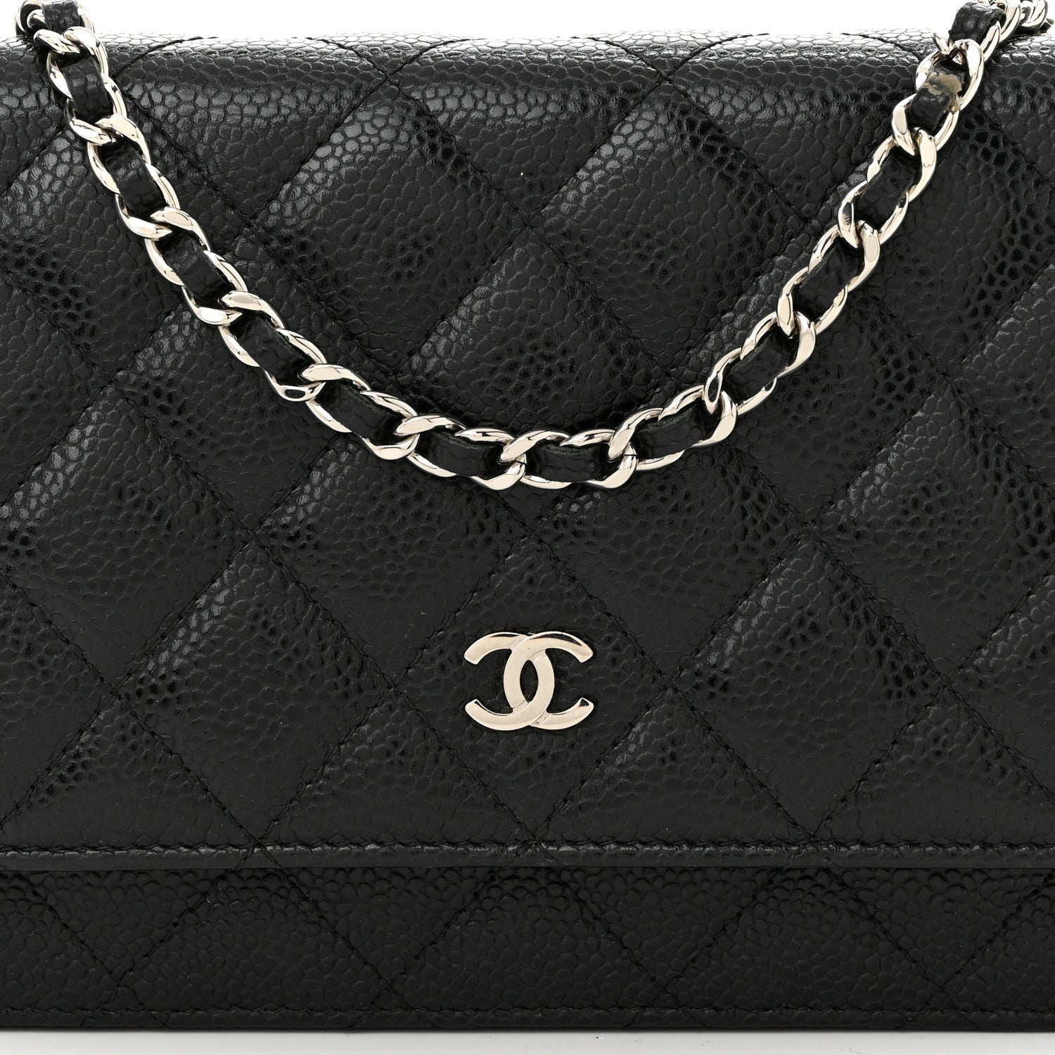 Chanel Caviar Quilted Wallet on Chain WOC Black 9 of 11