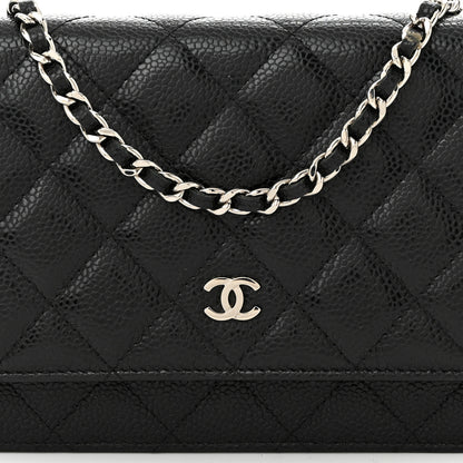 Chanel Caviar Quilted Wallet on Chain WOC Black 9 of 11