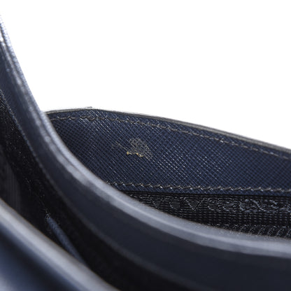 Prada Saffiano Lux Messenger Bag Baltico 14 of 16