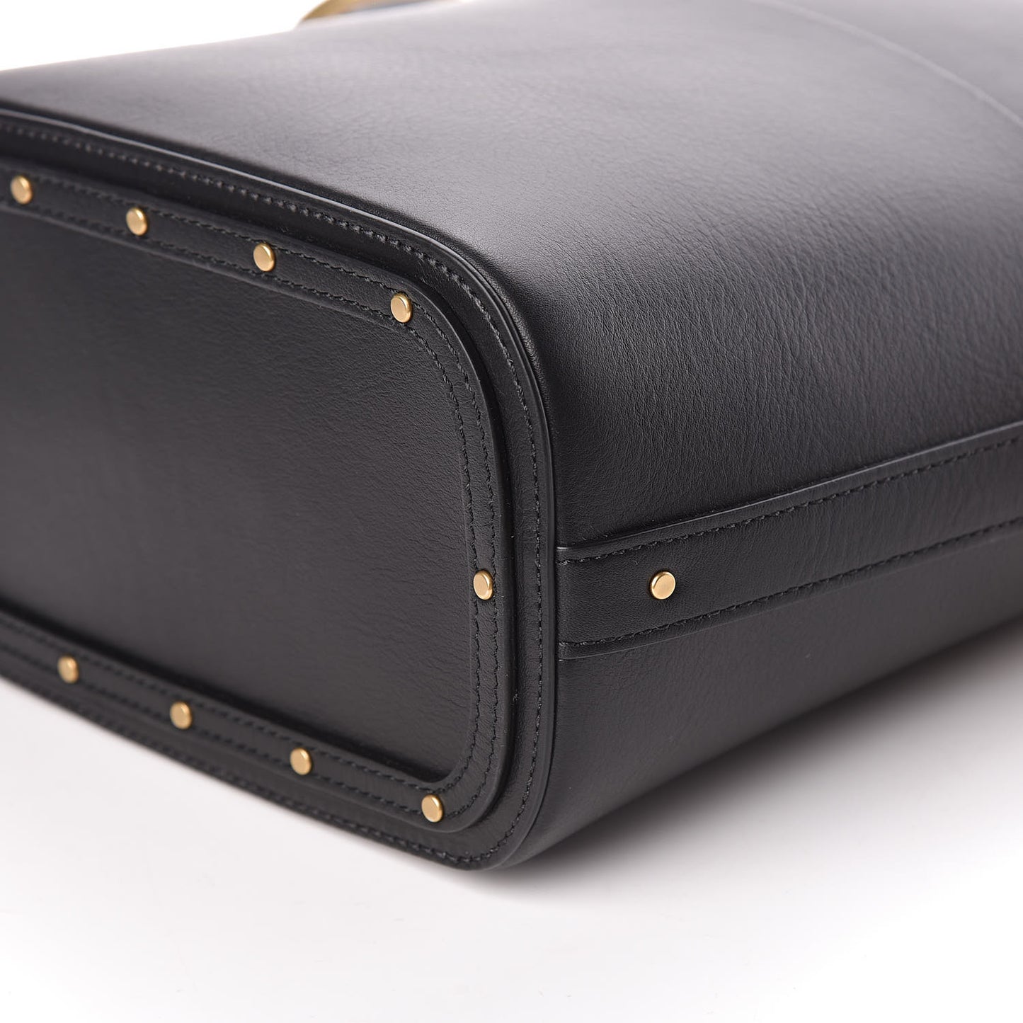 Smooth Calfskin Small Roy Bucket Bag Black