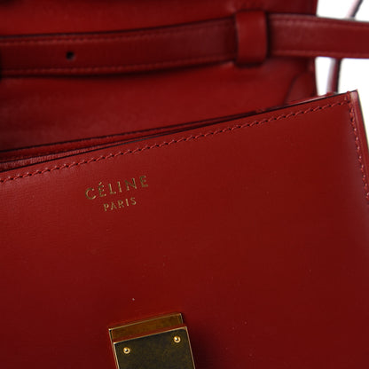 Celine Smooth Calfskin Small Classic Box Flap Red 9 of 10