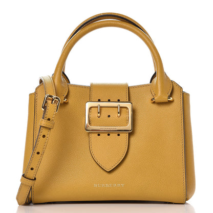Burberry Soft Grain Calfskin Small Buckle Tote Bright Straw 5 of 11