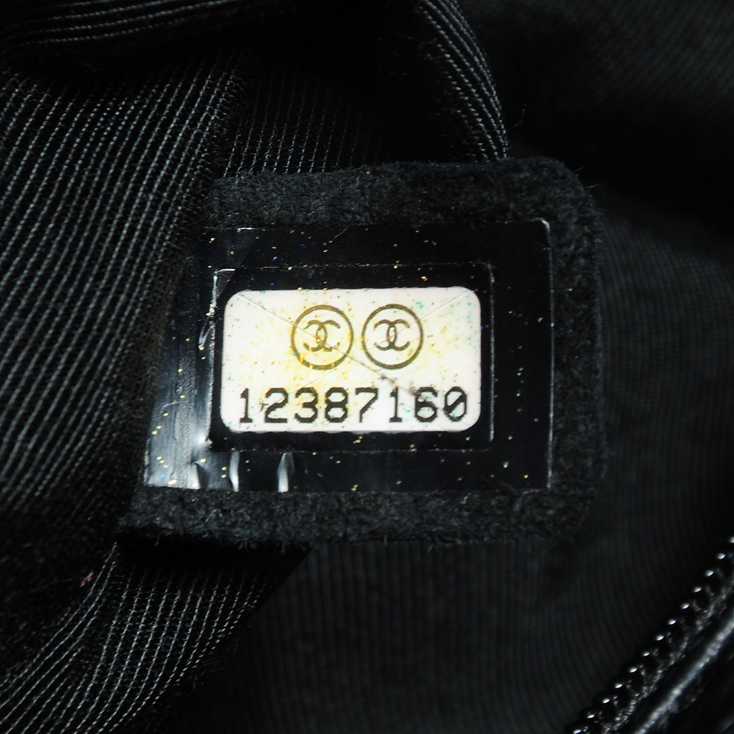 Chanel Metallic Aged Calfskin Quilted Medium Reissue Camera Case Black 7 of 7