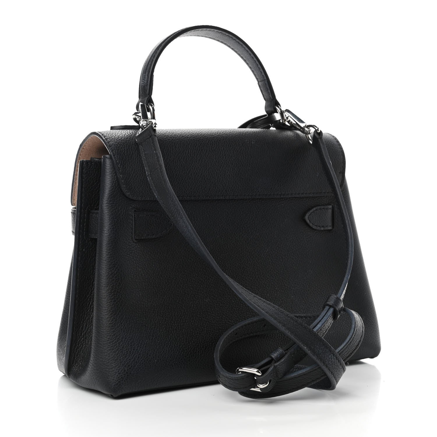 Louis Vuitton Calfskin Lockme Ever BB Black 3 of 15
