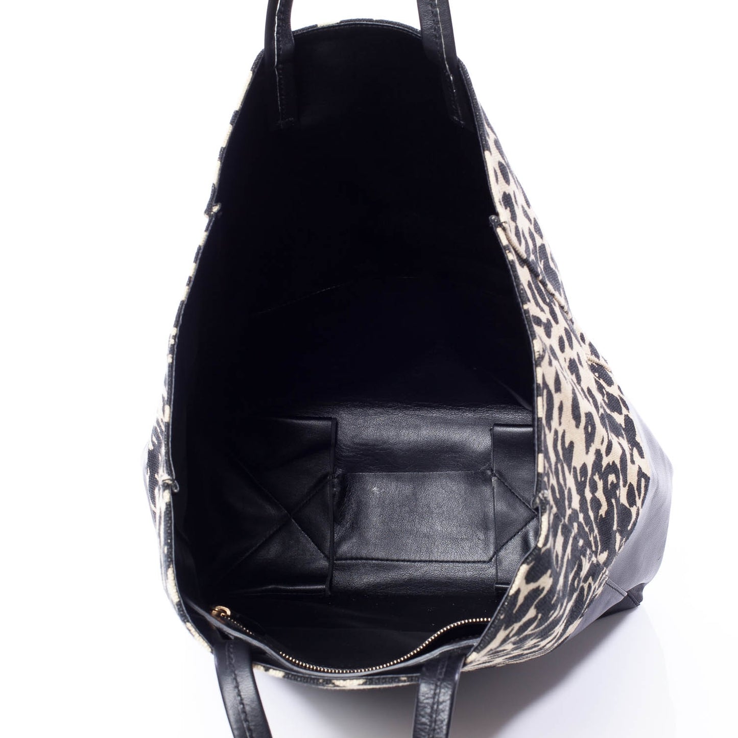 Lambskin Jute Leopard Bi-Cabas