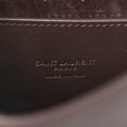 Saint Laurent Calfskin Monogram Woven Small Kaia Satchel Burnt Brown 7 of 14