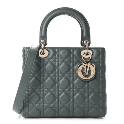 Christian Dior Lambskin Cannage Medium Lady Dior Orage 1 of 11