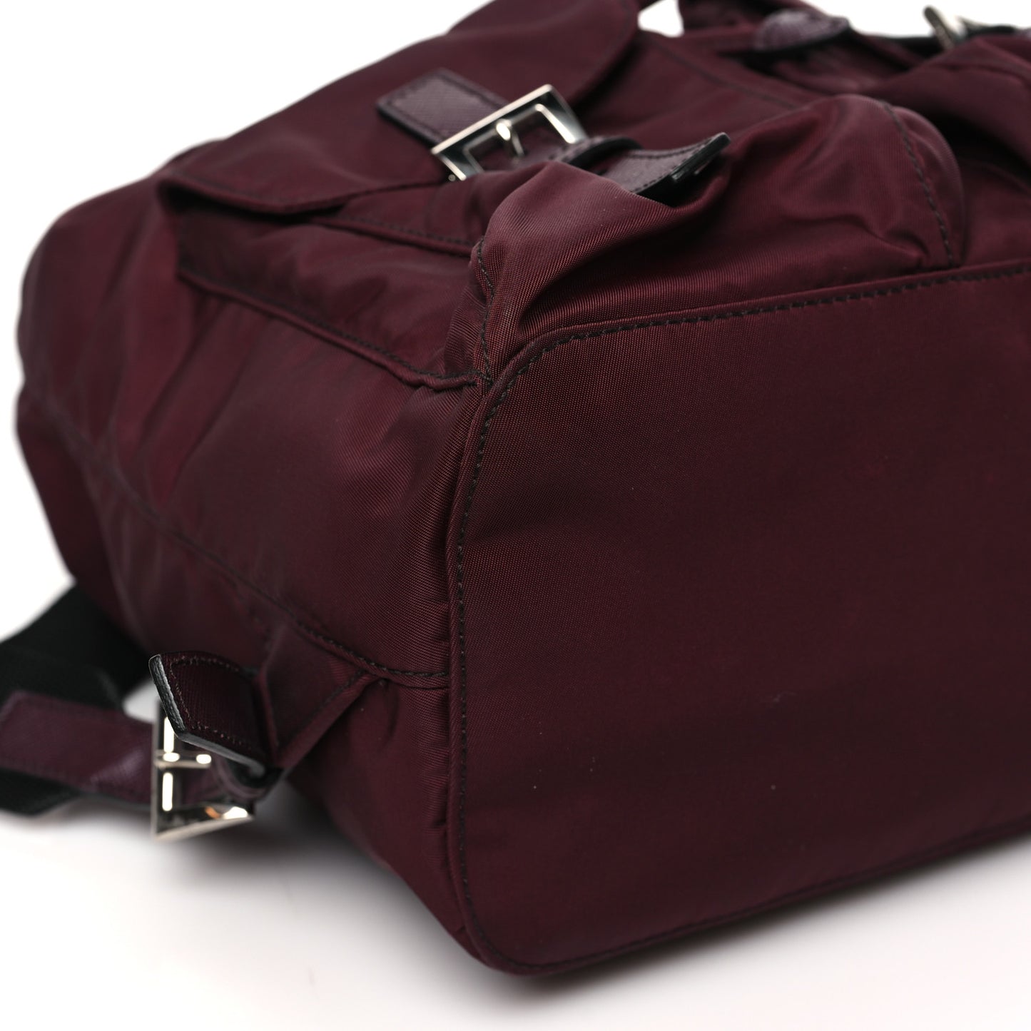 Nylon Vela Small Backpack Bordeaux Black